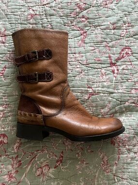 Earth Hemlock Leather mid calf Boots Size 12